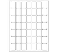 Etiquetas imprimibles ChromaLabel de 1 x 1,50 pulgadas compatibles con impresoras l ser e inyecci n de tinta, paquete de 1225, blancas y permanen