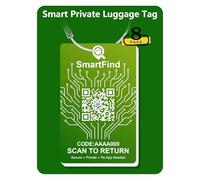 Etiquetas inteligentes de equipaje para maletas, etiquetas de viaje con código QR con protección de privacidad y uso compartido GPS opcional, no necesita aplicación, etiquetas duraderas para cruceros