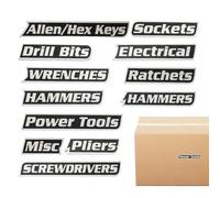 Etiquetas magnéticas para caja de herramientas, etiquetas magnéticas para el cofre de herramientas, etiquetas de acero para carritos de acero, para garaje, negocios, aula, taller, oficina, dormitorio