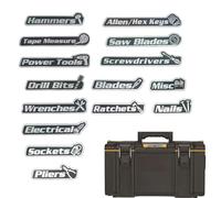 Etiquetas magnéticas para de herramientas, accesorios de organización para de herramientas, etiquetas de cajones para garaje, taller, almacén, armarios, carros, cajones