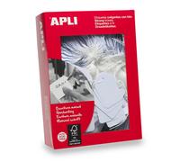 Etiquetas Merchandising Apli Tarjeta Blanca Duradera Sin Ácido 50x70mm Paquete d