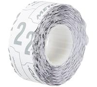 Etiquetas Meto para etiquetadoras manuales (22 x 12 mm, 1 línea, blanco, 12.000 unidades, adherencia permanente, para Meto, Contact, Sato, Avery, Tovel, Samark, etc.)