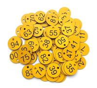 Etiquetas numeradas para organizar, 1000 etiquetas de números de plástico del 1 al 1000, multicolor para una fácil identificación, duraderas y ligeras, perfectas para eventos y gestión de inventario
