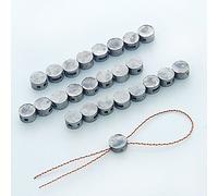 Etiquetas numeradas Precinto de plomo for medidor de 8 mm x 5 mm (500 g/1,1 lb, aprox.: 300 piezas) con cables de cobre (100 m)