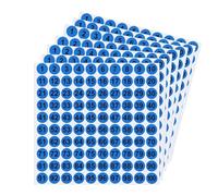 Etiquetas Numéricas, 7 Unidades de Etiquetas de Inventario con Dígitos, Calcomanía Adhesiva Resistente al Rasgado de 2.5 cm del 1 al 100 para Casilleros Cajas de Herramientas y Organización