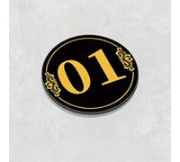 Etiquetas numéricas de grabadas Identificador Del Kit De Gabinete, Etiquetas De Números Secuenciales De Plástico Para Cajas De Almacenamiento/etiqueta De Equipaje(A,1-15 Dia 5cm)