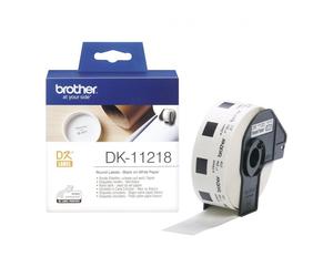 Etiquetas papel precortada brother dk11218 24mm