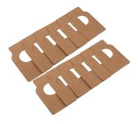 Etiquetas para botellas de vino, 200 etiquetas de vino de papel kraft en blanco, etiquetas de cuello rústico marrón para identificación de bodega, vintage, vacaciones, fiesta de Navidad