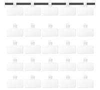 Etiquetas para Cables Trilancer, Etiquetas Reutilizables para Cables, 20 Etiquetas Blancas para Cables - Área de Escritura de 4 cm x 2 cm para Identificar Cables, Grandes, Hilos, Versátiles.