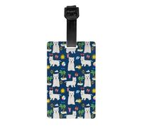 Etiquetas para equipaje, etiqueta de PVC con nombre, etiquetas de identificación para maletas de viaje, etiquetas duraderas para equipaje, Westie Dog