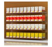 Etiquetas para estanterías, Estante de pared for dulces, ideal for supermercados, tiendas de conveniencia, con dispensador automático de cigarrillos (4 niveles)(11 columns)