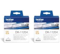 Etiquetas para Impresora Multiuso Brother DK-11204 17 x 54 mm Blanco (Paquete de 2)
