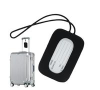 Etiquetas Para Maletas | Etiquetas De Silicona Antipérdida Para Viaje En Avión Con Cordón | Portaetiquetas de Viaje para Aerolínea | Para Avión, Crucero, Tren, Autobús, Escuela, Negocios, Mochila y