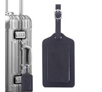 Etiquetas para maletas, etiquetas para bolsas de viaje, accesorios portátiles de piel sintética con agujero humanizado para vuelo, viajes, negocios, aviones, hombres, mujeres y niños
