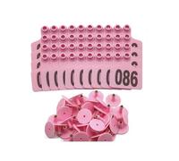 Etiquetas para orejas de ganado, 100 unidades, números 001-100, etiquetas de orejas de vaca, tarjeta de identificación, cerdo, cabra, equipo de granja para evitar que se pierda para ganado, vacas