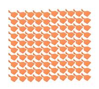Etiquetas para orejas de ganado Etiquetas para orejas de animales 100 piezas de TPU engrosado Reutilizables Colores brillantes Fácil gestión de escritura para ganado lechero Carne (Naranja)