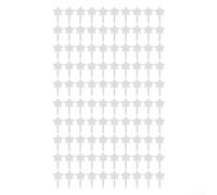 Etiquetas para plantas, 100 unidades, hechas de acrílico para uso en jardinería, impermeables, soporta escritura permanente con marcador para identificación de verduras y hierbas (4)