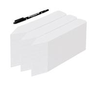 Etiquetas para plantas - 300 etiquetas de PVC para jardín, estacas reutilizables e impermeables | etiquetado para flores, árboles, plántulas, herramientas de jardinería con superficie de escritura