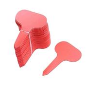 Etiquetas para Plantas Etiquetas for jardín, clasificación de plantas, letrero, etiqueta, boleto, placa escritura plástico, tablero, tarjeta enchufable, colorida(Red,200pcs)