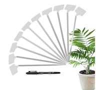 Etiquetas para plantas, prácticas etiquetas de jardín, etiquetas de plántulas para exteriores, 10 etiquetas impermeables de acero inoxidable, etiquetas para macetas, marcadores de fila de jardín, para
