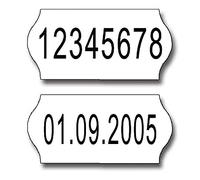 Etiquetas para preciador - Medida 26 x 12 - Troqueladas - Blancas - Pack de 12 rollos (adhesivo extraíble)