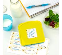 Etiquetas para tuppers para escribir con texturas