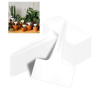 Etiquetas Plantas 100 Piezas Etiquetas para Plantas Jardineria Etiquetas Plantas Exterior Plastico Blanco En Forma de T Marcadores Semillas para Plantas Herbáceas en Maceta, Flores y Hortalizas