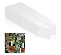 Etiquetas Plantas 100 Piezas Etiquetas para Plantas Jardineria Etiquetas Plantas Exterior Plastico Blanco Marcadores para Semillas para Plantas Herbáceas en Maceta, Flores y Hortalizas (I-Forma)