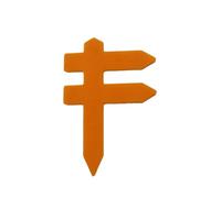 Etiquetas Plantas Etiqueta Impermeable Con Forma De Valla For Plantas, For Jardín, Huerto, Suculentas, Etiquetas Clasificación, Marcadores Flores Y Vegetales Impermeable(Orange)