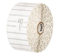 Etiquetas Polypropylene 55.6x12.7mm DT 8000D Jewelry Revestido Adhesivo Permanente 1in (25.4mm) core 3510/roll 6/box Printed 10010064