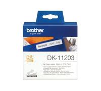 Etiquetas precortadas para carpetas brother dk11203 - papel térmico - rollo 300 unidades - 17*87mm - compatible según
