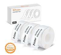 Etiquetas Pristar P15, 3 Rollos 12mm x 40mm, Cinta Adhesiva Térmica, Compatible con Rotuladora P15, Blanco, 160 Etiquetas/Rollo