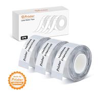 Etiquetas Pristar P15, 3 Rollos 14mm x 30mm, Cinta Adhesiva Térmica, Compatible con La Rotuladora P15, Transparente, 160 Etiquetas/Rollo
