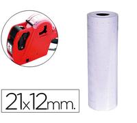 Etiquetas Q-Connect Color Blanco 21X12 mm Rollo de 1000 Etiquetas