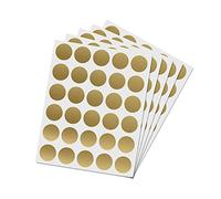 Etiquetas Rascar,180 PCS Pegatinas para Rascar Etiquetas Redondas Tarjeta Rasca Etiquetas de Círculo Oro Autoadhesivas Rascar para Fiesta Favores Notas de Regalo Sorpresa Fondos Promociones 2.5cm