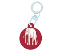 Etiquetas redondas para perros con la bandera de la soberanía siamesa, etiquetas de identificación acrílicas duraderas y elegantes, perfectas para mascotas pequeñas a grandes