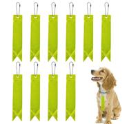 Etiquetas reflectantes para llavero, 15 x 3 cm, 5,91 x 1,18 pulgadas, juego de reflectores de 10 unidades, colgantes de alta visibilidad, colgantes de seguridad de PVC (impermeables) para condiciones