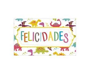 Etiquetas Regalo ARGUVAL 30 x 50 mm. FELICIDADES 40903, Rollo x250