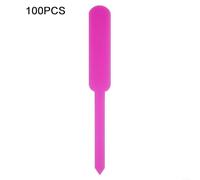 Etiquetas reutilizables para plantas de jardín de plástico, 100 carteles verdes de 12 x 1,5 cm, resistentes a la intemperie, se pueden escribir para macetas, invernaderos y proyectos escolares para