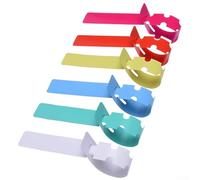 Etiquetas reutilizables para plantas de vivero, 100 etiquetas impermeables de PVC para uso en jardín, ranuras ajustables para una fácil escritura (amarillo)