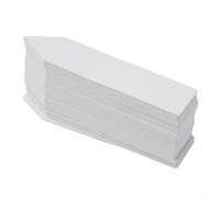 Etiquetas reutilizables para plantas para uso en jardín, etiquetas de plástico flexible de 10 x 2 cm con área de escritura mate de doble cara y resistentes a la rotura, 100 unidades