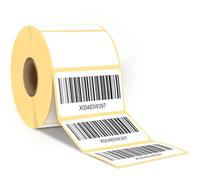 Etiquetas térmicas ("5.1 x 2.5 cm) Rollo de 2000 etiquetas de 50 x 25 mm, calcomanías de código de barras directas Red Ember para envío y etiquetado, autoadhesivas, multiusos, compatibles con Rollo,