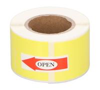 Etiquetas térmicas para cables 25x38mm 100 unidades - resistentes al agua y aceite, impresión sin tinta ideal para identificación en telecomunicaciones y red (Amarilla)