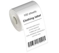 Etiquetas térmicas para Phomemo M110, M120, M102, M108, M200, M220, M221, 50 x 80 mm, 1 rollo de 100 papeles térmicos autoadhesivos para supermercados, oficinas