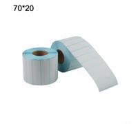 Etiquetas térmicas pequeñas de 70 x 20 mm para bibliotecas logísticas | Material sintético duradero, texto sin manchas, ideal para objetos pequeños, etiquetado logístico, visibilidad clara