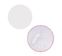Etiquetas transparentes en blanco a prueba de manipulaciones, sello redondo transparente, paquete de sellado autoadhesivo, garantía de seguridad, calcomanías a prueba de manipulaciones (100)