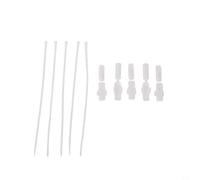 Etiquetas transparentes impermeables con 100 bridas para cables, diseñadas para mantener los cables organizados y fácilmente identificables en hogares y lugares de trabajo (3010)