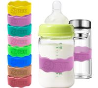 Etiquettes personnalisées pour biberons Garderie Réutilisable Bandes personnalisées en silicone pour bouteilles d'eau, Bandes personnalisées gravées pour gobelets, sangles imperméables Bottle Bands