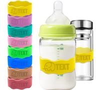 Etiquettes personnalisées pour biberons Garderie Réutilisable Bandes personnalisées en silicone pour bouteilles d'eau, Bandes personnalisées gravées pour gobelets, sangles imperméables Bottle Bands