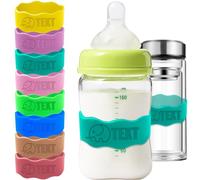 Etiquettes personnalisées pour biberons Garderie Réutilisable Bandes personnalisées en silicone pour bouteilles d'eau, Bandes personnalisées gravées pour gobelets, sangles imperméables Bottle Bands